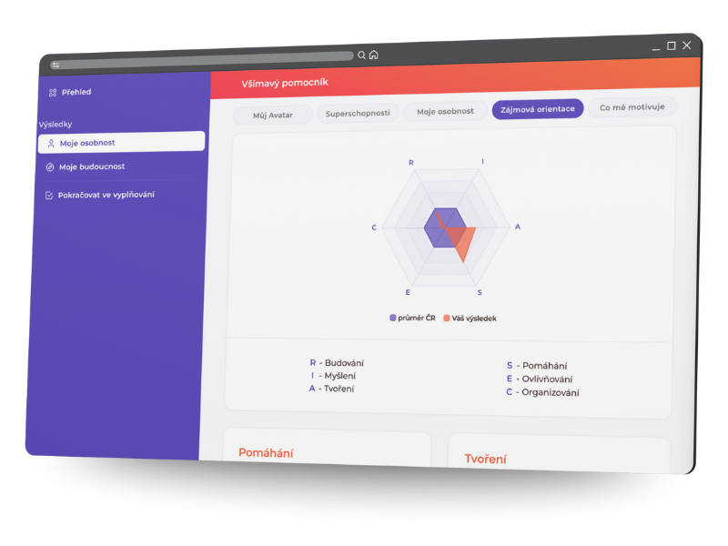 rozvoj talentů v aplikaci